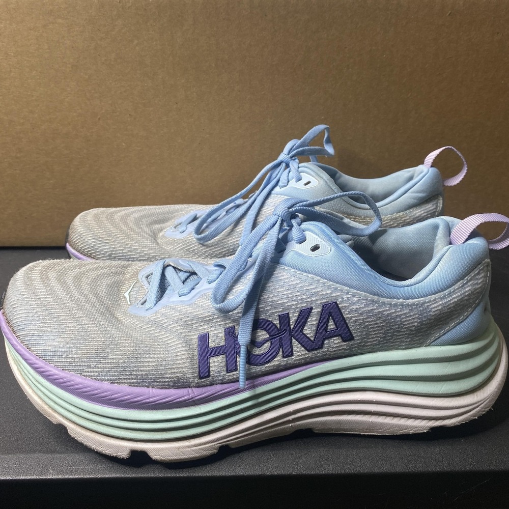 Hoka One One Women's Light Blue Lavender Athletic Running Shoes